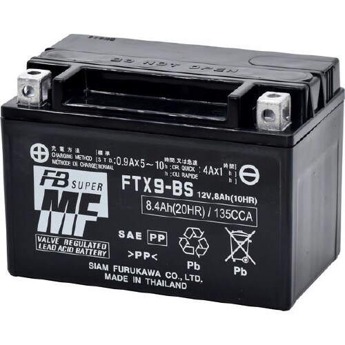 バイク用バッテリー 液入充電済み FTX9−BS