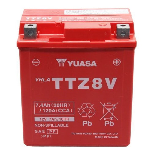 バイク用バッテリー 液入充電済み TTZ8V