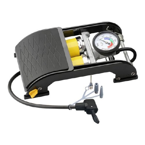 高圧フットポンプツインシリンダー 空気入れ