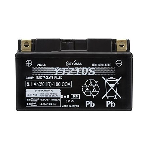 バイク用バッテリー 液入充電済み YTZ10S
