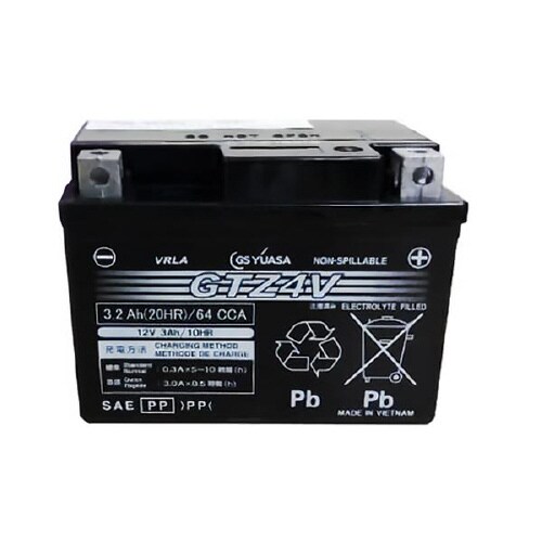 バイク用バッテリー 液入充電済み GTZ4V