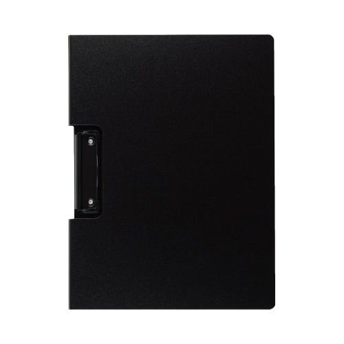 クリップファイル A4横 ブラック×5