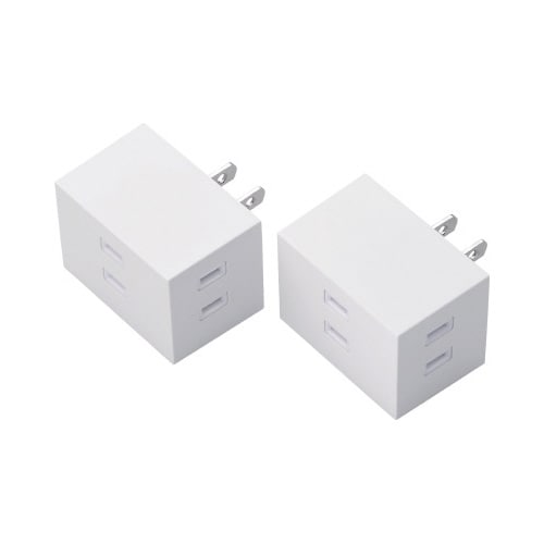 トリプルタップ 2個セット 3個口 白