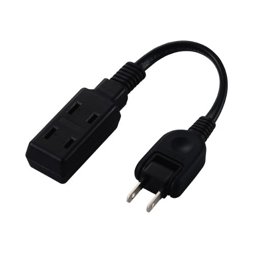 モバイルタップ 3個口 0.1m 黒