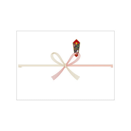 のし紙 祝 五本 花結 A4判 京x5