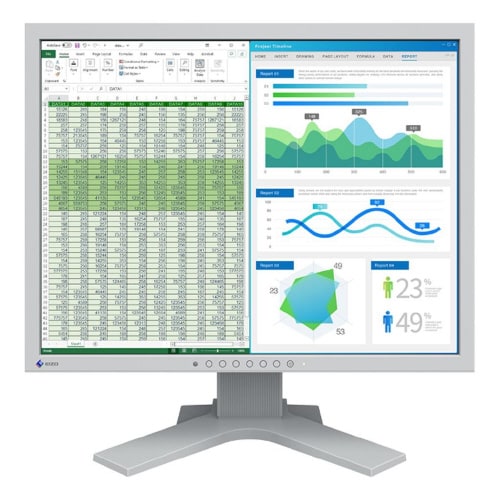 21.3型モニター UXGA セレーングレイ