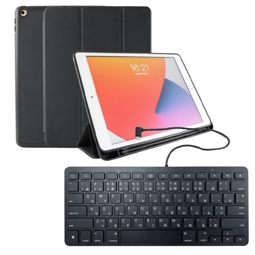 耐衝撃フラップケース+キーボードセット