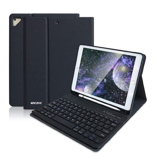 ワイヤレスキーボード付ケース ブラック