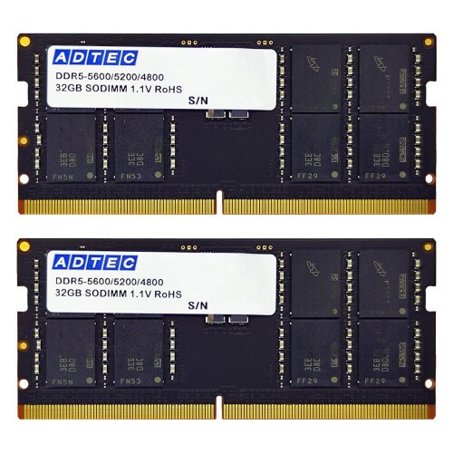 DDR5−5600 SODIMM 32GBx2枚