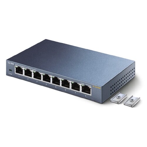 8ポート ギガビット マウントスイッチングハブ