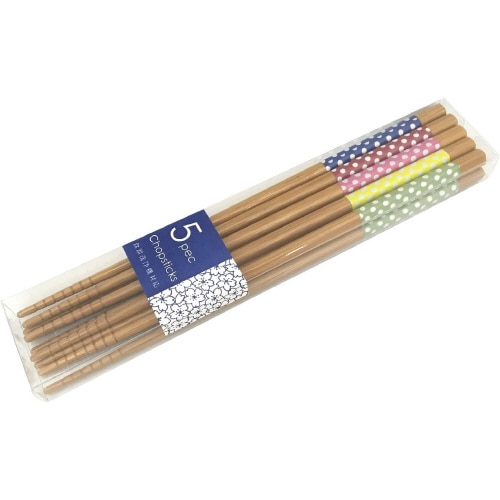天然木 スス竹箸 22.5cm 5膳×2