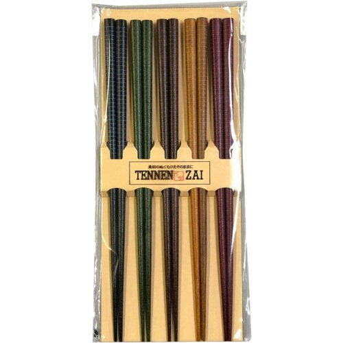 箸 客用 5膳セット 染カブキ 23cm×2