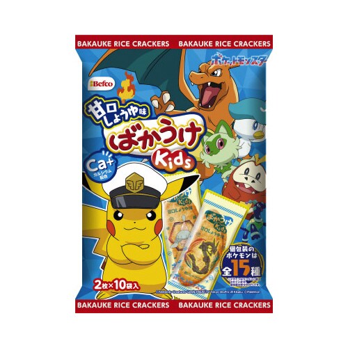 ばかうけKids甘口しょうゆポケモン20枚入×6