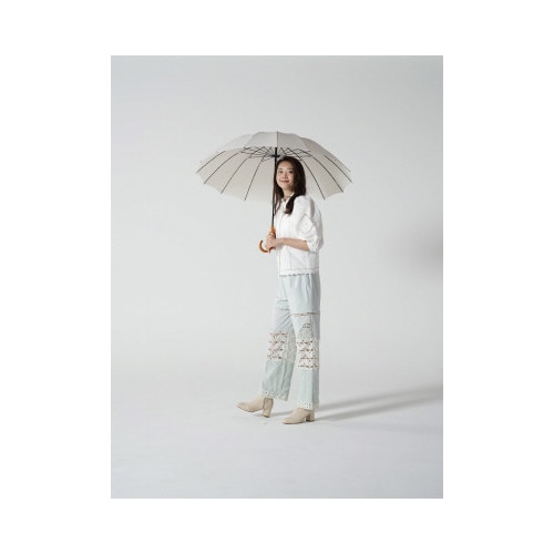 16本骨傘 江戸 生成色