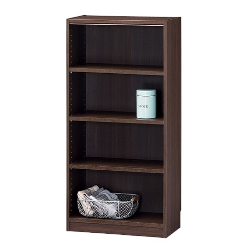 木製オープンラックTNL−1259ダークオーク