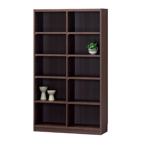 木製オープンラックTNL−1587ダークオーク