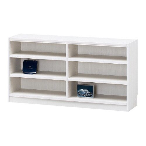 木製オープンラックTNL−60117ホワイト