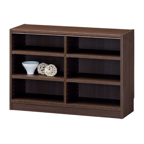 木製オープンラックTNL−6087ダークオーク