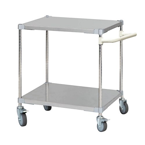 ステンレスシェルフワゴン60×762段キャスター7