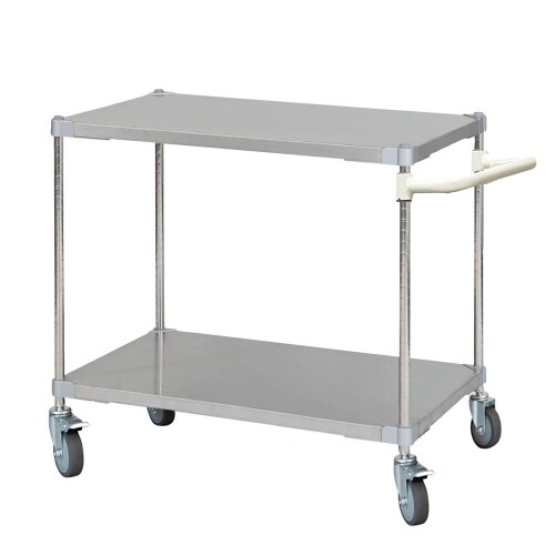 ステンレスシェルフワゴン60×902段キャスター7