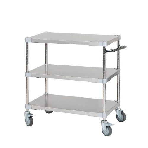 ステンレスシェルフワゴン46×763段キャスター7