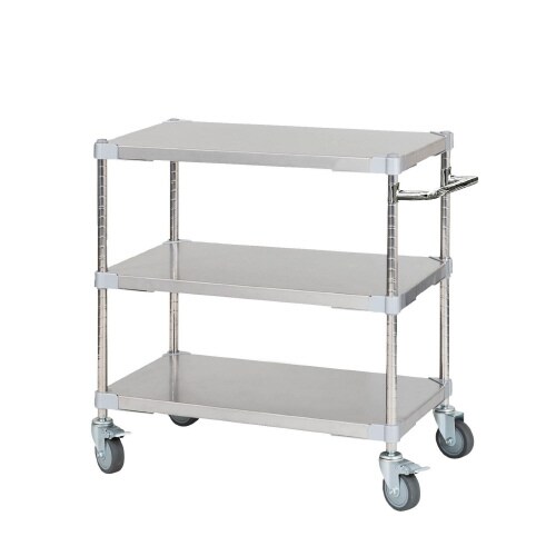 ステンレスシェルフワゴン46×763段キャスター7