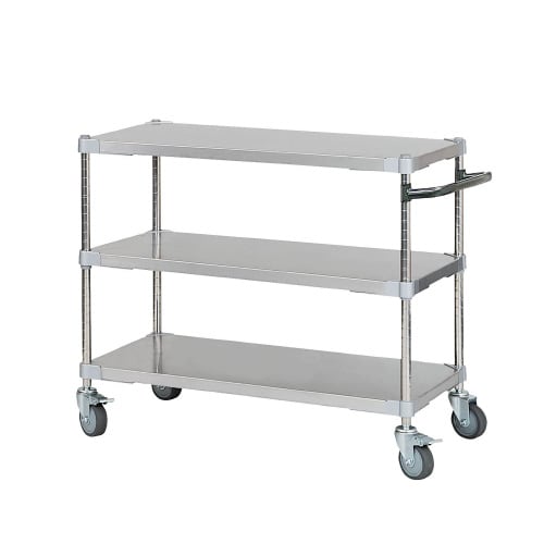 ステンレスシェルフワゴン46×903段キャスター7