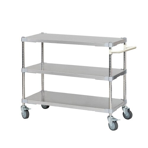 ステンレスシェルフワゴン46×903段キャスター7