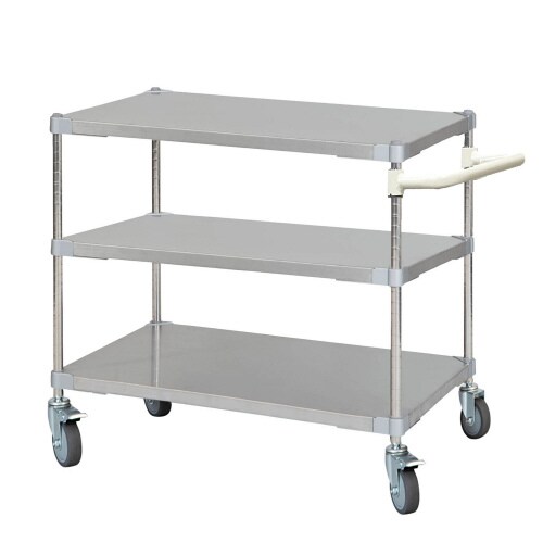 ステンレスシェルフワゴン60×903段キャスター7