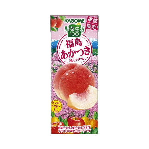 野菜生活福島あかつき桃ミックス195ml24本