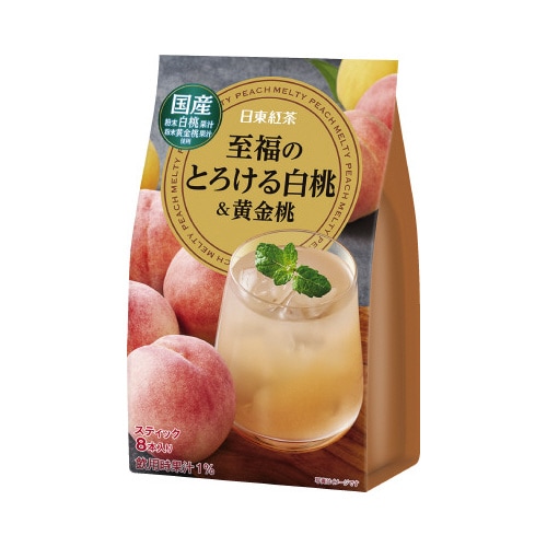 日東紅茶 至福のとろける白桃&黄金桃8本入