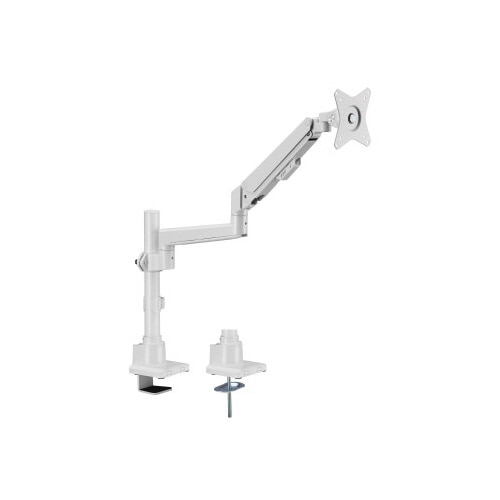 ガススプリングモニターアーム ホワイト