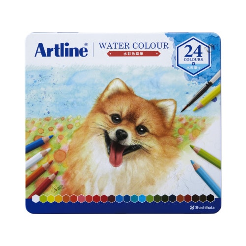 アートライン 水彩色鉛筆 24色セット