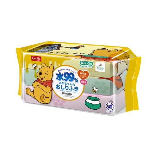 おしりふき 80枚×3個 くまのプーさん