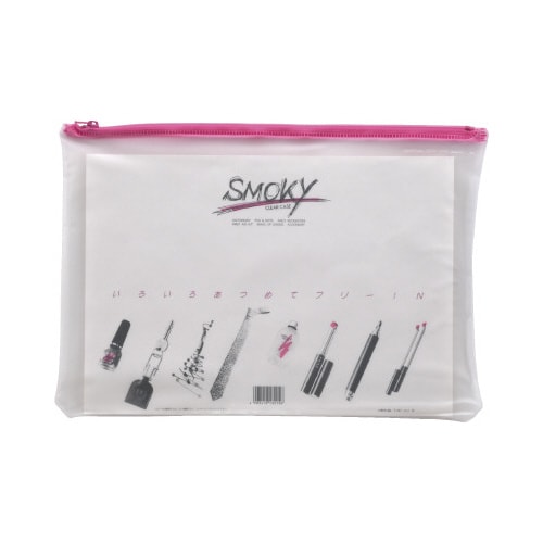 クリヤーケース・スモーキィA4横桃