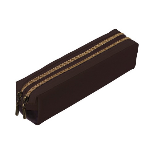 ダブルファスナーMリュクスカラーダークブラウンx2