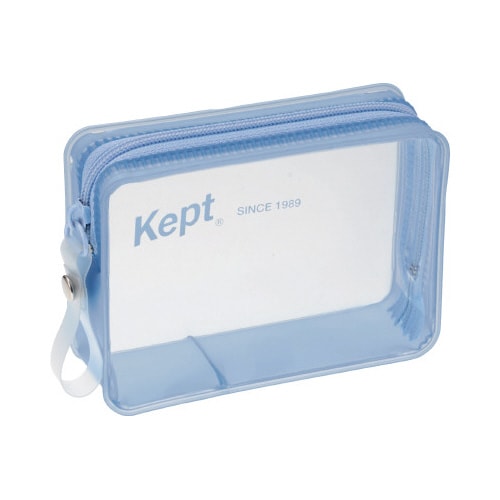 Kept レクトカードポーチ ブルーx2