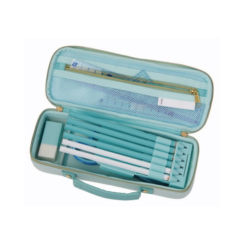 トップライナーペンケース(フラワー) ブルーx2