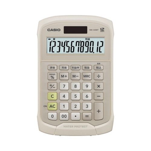 カシオ 防水電卓 WM−320MT−BE−N