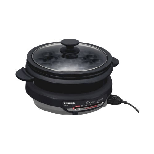 グリルなべ 3.4L 1300W 灰 溝つき