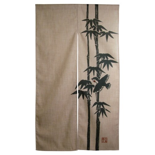 エステル麻のれん3523竹雀