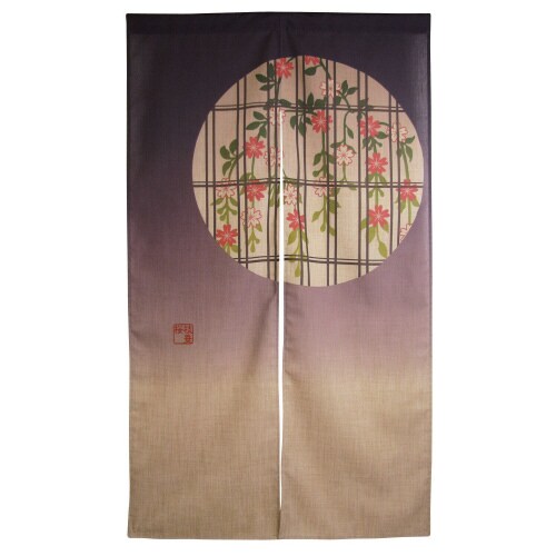 エステル麻のれん3525枝垂れ桜