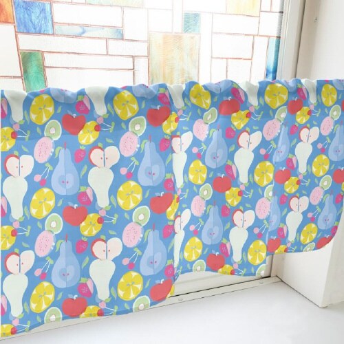 カフェカーテン40524フルーツ青