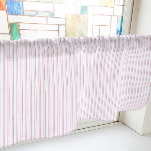 カフェカーテン40569マルチカラーストライプ