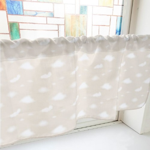 カフェカーテン40613ぼかし雲ベージュ