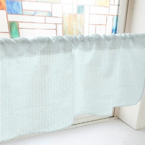 カフェカーテン40649丸緑