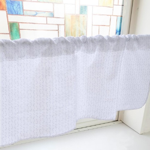 カフェカーテン40650丸紫