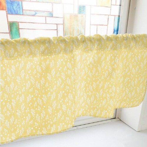 カフェカーテン40827かすみ草黄