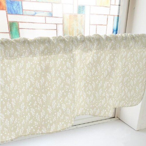 カフェカーテン40829かすみ草ベージュ