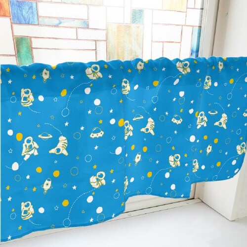 カフェカーテン40835宇宙飛行士青